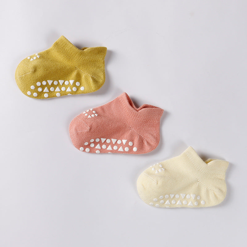 Wholesale 3pcs Baby Non-slip Anti-cold Learning To Walk Floor Sock